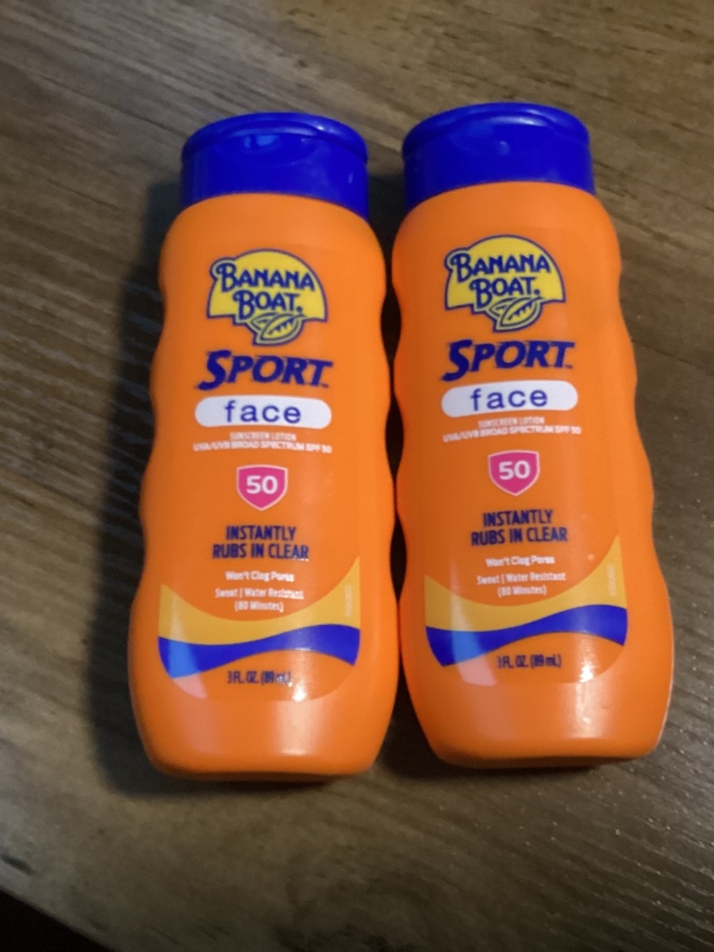 Banana Boat Sport Face Sunscreen Lotion SPF 50 New 3 fl oz/89 ml